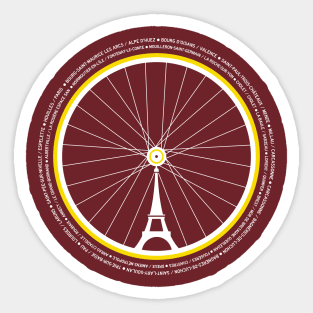 Tour de France STAGES Sticker